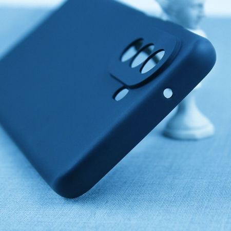 Husa pentru Huawei NOVA 10, Flippy, Liquid Silicone, cu Microfibra pe interior, Protectie Antisoc, Albastru Inchis [1]