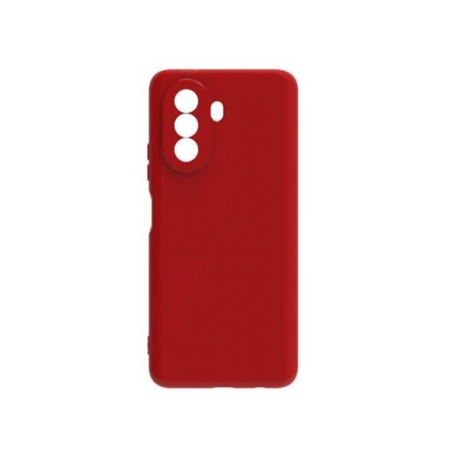 Huse de telefoane - Husa pentru Huawei Y90, Flippy, Liquid Silicone, cu Microfibra pe interior, Protectie Antisoc, Rosu
