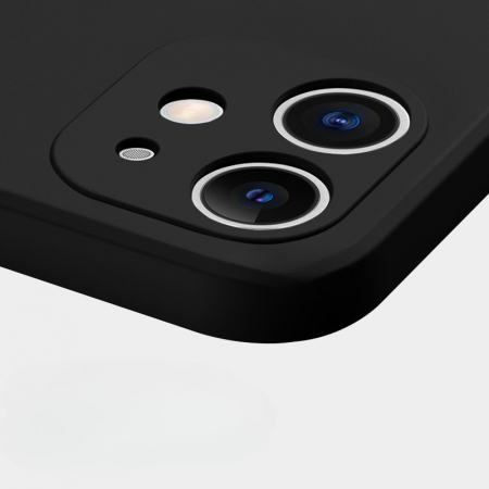 Husa pentru Samsung Galaxy A13 5G, Flippy, Liquid Silicone, cu Microfibra pe interior, Protectie Antisoc, Negru [4]