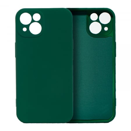 GSM - Husa pentru Samsung Galaxy S20 FE, Flippy, Liquid Silicone, cu Microfibra pe interior, Protectie Antisoc, Verde inchis