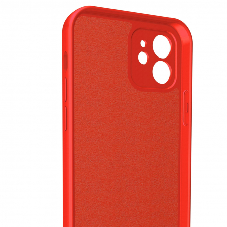 Husa pentru Samsung Galaxy S22, Flippy, Liquid Silicone, cu Microfibra pe interior, Protectie Antisoc, Rosu [5]