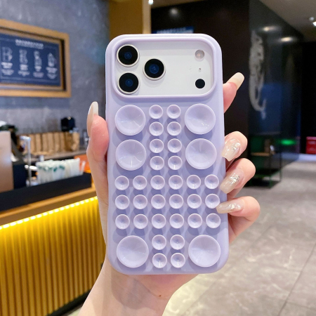 Sub 99 Lei - Husa pentru Telefon cu Ventuze, Flippy, pentru iPhone 17, Mov