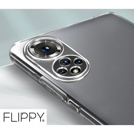 Husa Protect Plus pentru Huawei NOVA 9 SE, Flippy, Silicon Subtire, Transparenta [1]