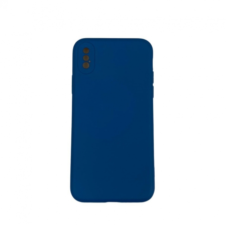 Huse de telefoane - Husa protectie compatibila cu Apple iPhone X Liquid Silicone Case Albastru inchis