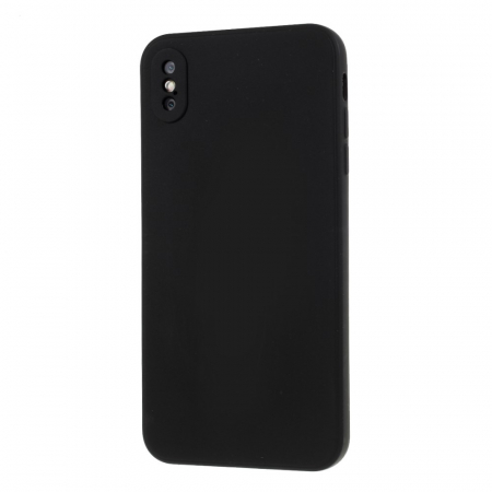 Husa protectie compatibila cu Apple iPhone X Liquid Silicone Case Negru [2]