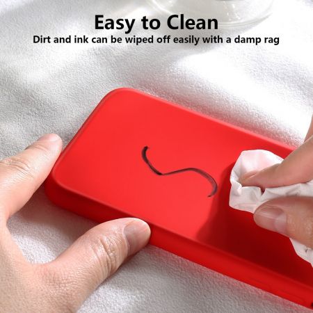 Husa protectie compatibila cu Apple iPhone X/XS Liquid Silicone Case Rosu [15]