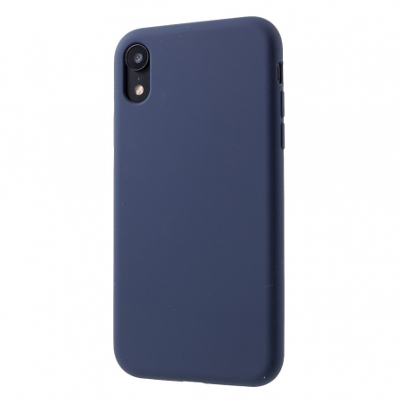 Husa protectie compatibila cu Apple iPhone XR Liquid Silicone Case Albastru inchis [3]