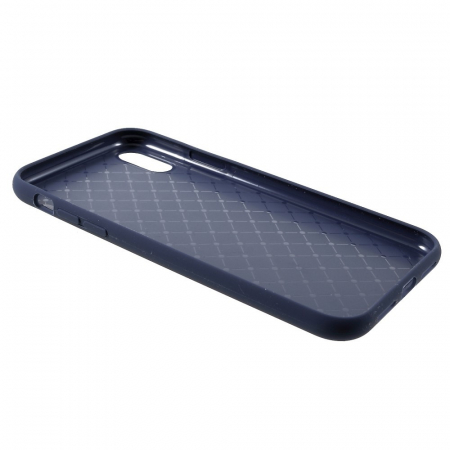 Husa protectie compatibila cu Apple iPhone XR Liquid Silicone Case Albastru inchis [6]