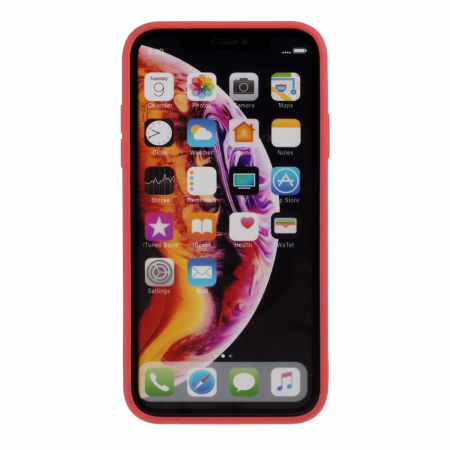 Husa protectie compatibila cu Apple iPhone XR Liquid Silicone Case Rosu [15]