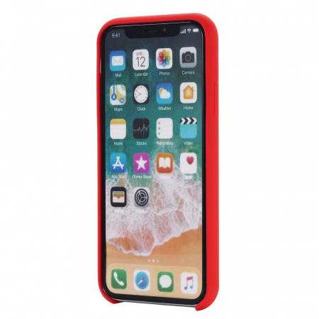 Husa protectie compatibila cu Apple iPhone XR Liquid Silicone Case Rosu [7]