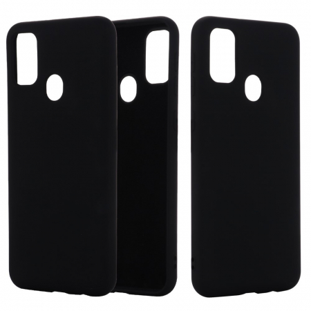 Husa protectie compatibila cu Huawei P Smart 2020 Liquid Silicone Case Negru [1]