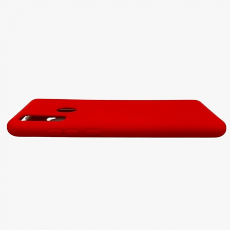 Husa protectie compatibila cu Huawei P Smart 2020 Liquid Silicone Case Rosu [5]