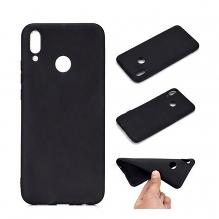 Husa protectie compatibila cu Huawei P Smart Z Liquid Silicone Case Negru [5]
