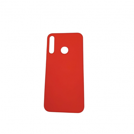 Husa protectie compatibila cu Huawei P40 Lite E Liquid Silicone Case Rosu [9]