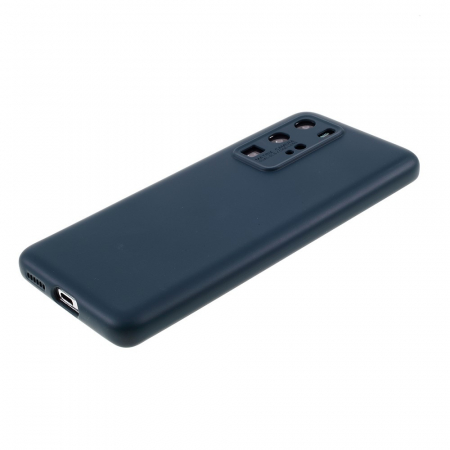 Husa protectie compatibila cu Huawei P40 Pro Liquid Silicone Case Albastru inchis [4]