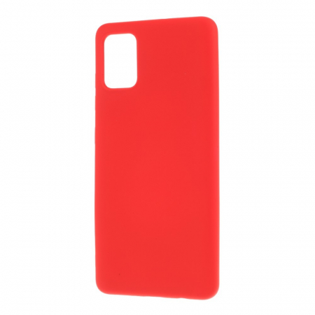 Husa protectie compatibila cu Samsung A51 Liquid Silicone Case Rosu [2]