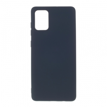 GSM - Husa protectie compatibila cu Samsung A71 Liquid Silicone Case Albastru inchis
