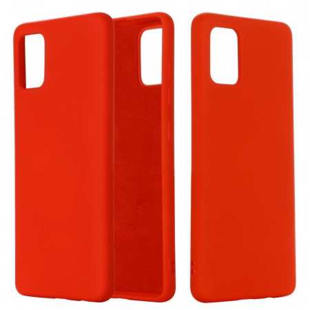 Huse de telefoane - Husa protectie compatibila cu Samsung A71 Liquid Silicone Case Rosu