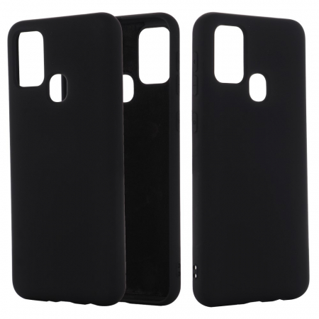 Husa protectie compatibila cu Samsung Galaxy A21S Liquid Silicone Case Negru [1]