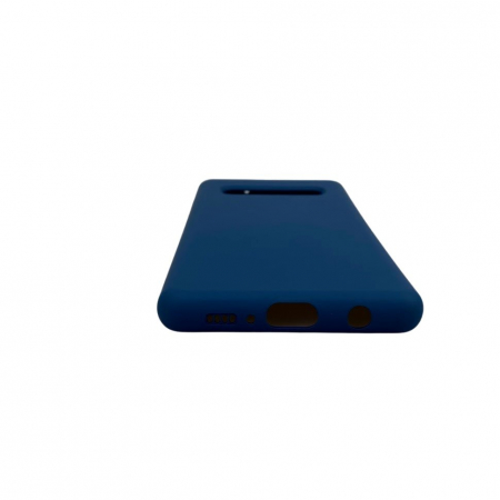 Husa protectie compatibila cu Samsung S10 Liquid Silicone Case Albastru inchis [8]