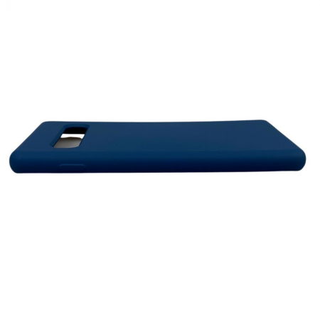 Husa protectie compatibila cu Samsung S10 Liquid Silicone Case Albastru inchis [6]