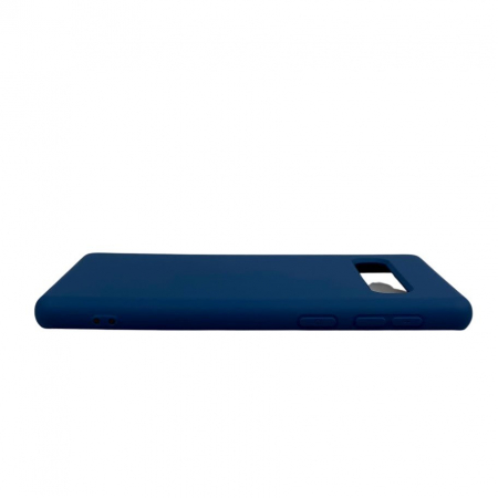 Husa protectie compatibila cu Samsung S10 Liquid Silicone Case Albastru inchis [7]