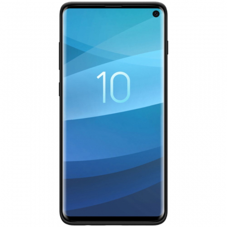 Husa protectie compatibila cu Samsung S10 Liquid Silicone Case Negru [2]