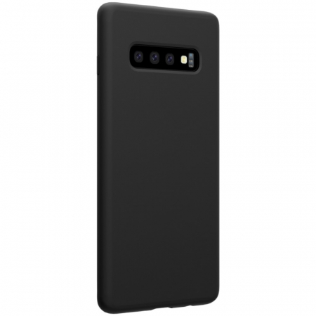 Husa protectie compatibila cu Samsung S10 Liquid Silicone Case Negru [3]