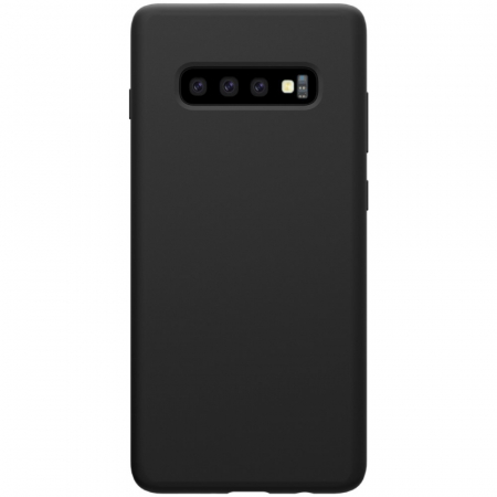 Husa protectie compatibila cu Samsung S10 Liquid Silicone Case Negru [4]
