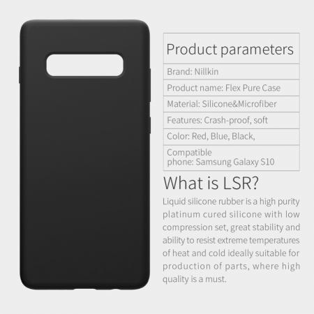 Husa protectie compatibila cu Samsung S10 Liquid Silicone Case Negru [8]