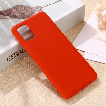Husa protectie compatibila cu Samsung S10 Lite Liquid Silicone Case Rosu [4]