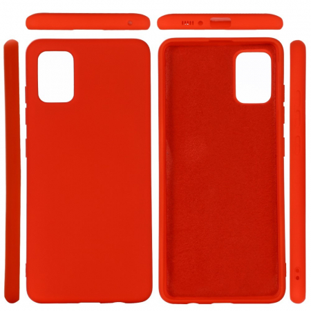 Husa protectie compatibila cu Samsung S10 Lite Liquid Silicone Case Rosu [5]