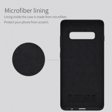 Husa protectie compatibila cu Samsung S10 Plus Liquid Silicone Case Albastru inchis [14]