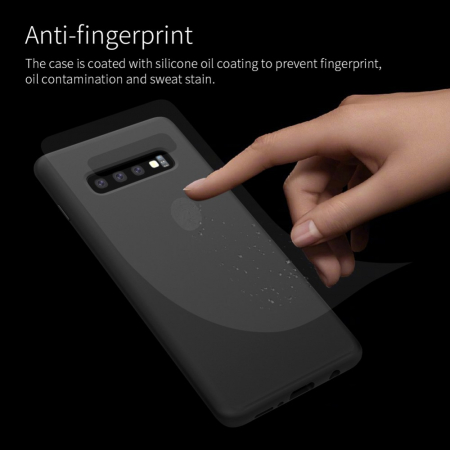 Husa protectie compatibila cu Samsung S10 Plus Liquid Silicone Case Albastru inchis [12]