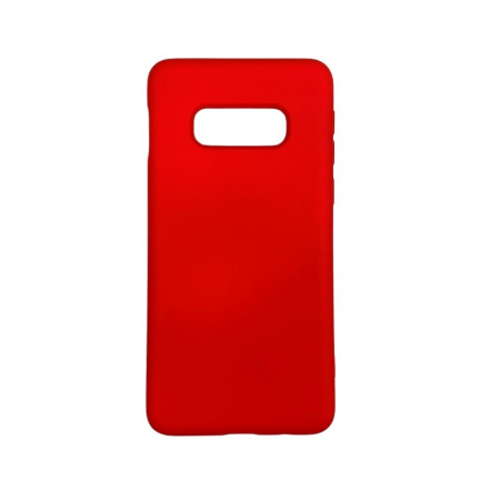 Husa protectie compatibila cu Samsung S10E Liquid Silicone Case Rosu [5]