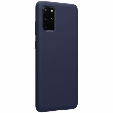 Husa protectie compatibila cu Samsung S20 Liquid Silicone Case Albastru inchis [3]