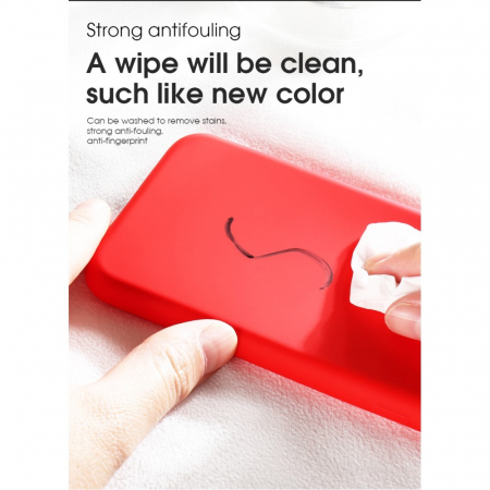 Husa protectie compatibila cu Samsung S20 Liquid Silicone Case Rosu [13]