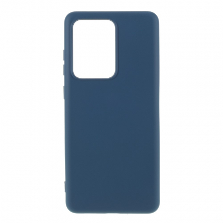 Huse de telefoane - Husa protectie compatibila cu Samsung S20 Ultra Liquid Silicone Case Albastru inchis