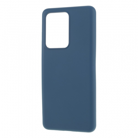 Husa protectie compatibila cu Samsung S20 Ultra Liquid Silicone Case Albastru inchis [2]