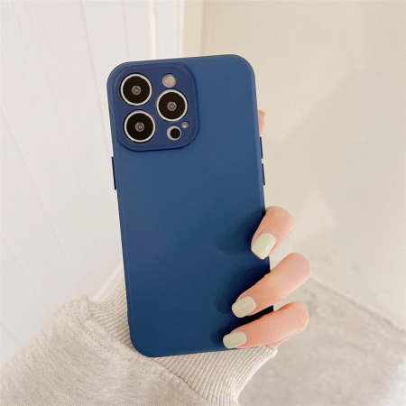 Husa protectie Flippy compatibila cu Apple iPhone 11 Liquid Silicone Ring cu suport rotativ Albastru [1]