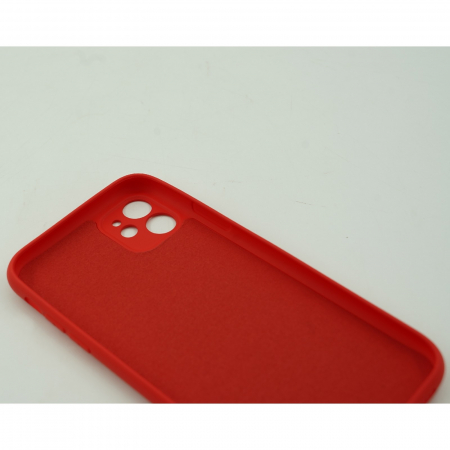 Husa protectie,Flippy, compatibila cu Apple iPhone 12 Liquid Silicone Case Rosu [4]