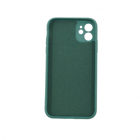 Husa protectie Flippy compatibila cu Apple iPhone 12 Liquid Silicone Case Verde [1]