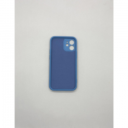 Husa protectie Flippy compatibila cu Apple iPhone 12 Liquid Silicone Ring cu suport rotativ Albastru [6]