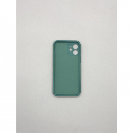 Husa protectie Flippy compatibila cu Apple iPhone 12 Liquid Silicone Ring cu suport rotativ Verde [7]
