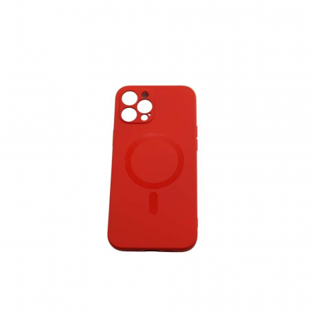 Husa protectie Flippy compatibila cu Apple iPhone 12 Mag Safe Silicone Rosu [1]
