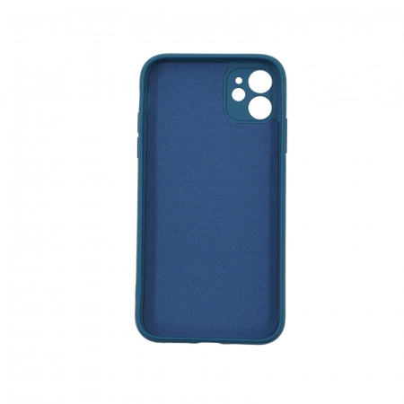 Husa protectie Flippy compatibila cu Apple iPhone 12 Mini Liquid Silicone Case Albastru inchis [1]
