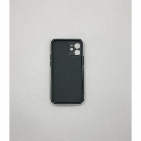 Husa protectie Flippy compatibila cu Apple iPhone 12 Mini Liquid Silicone Ring cu suport rotativ Negru [8]