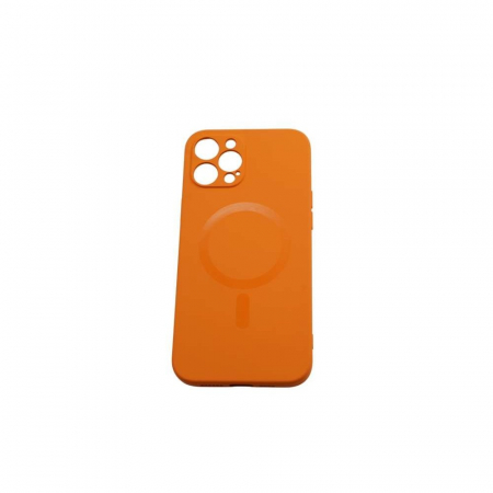 Husa protectie Flippy compatibila cu Apple iPhone 12 Mini Mag Safe Silicone Portocaliu [1]