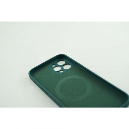 Husa protectie Flippy compatibila cu Apple iPhone 12 Pro Mag Safe Silicone Verde [5]
