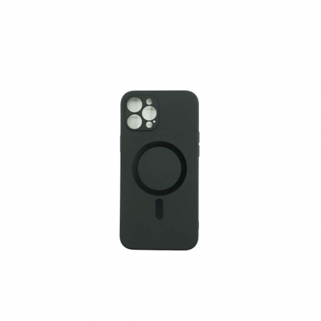Husa protectie Flippy compatibila cu Apple iPhone 12 Pro Max Mag Safe Silicone Negru [1]